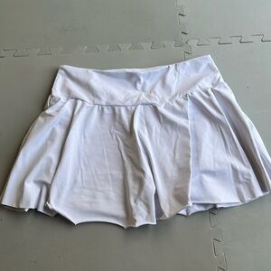 White tennis skirt